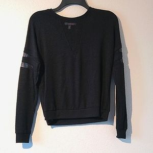 New Mesh Cutout Sweater